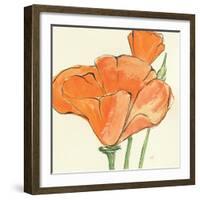 Sunshine Poppy IV-Chris Paschke-Framed Art Print