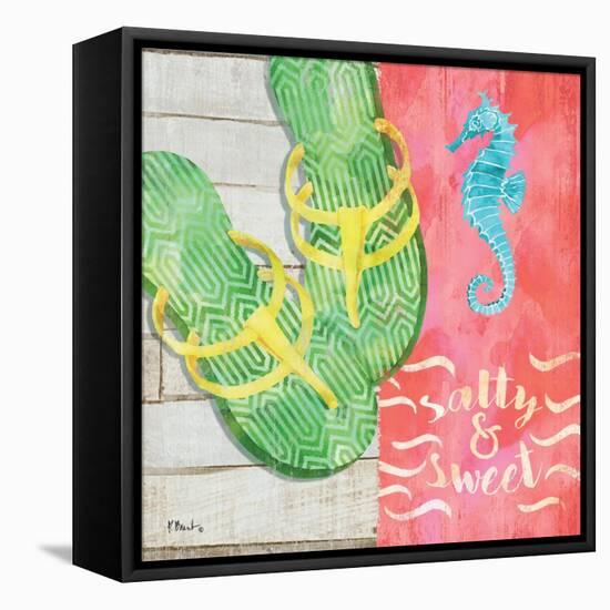 Sunshine Sandals III-Paul Brent-Framed Stretched Canvas