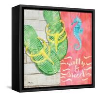 Sunshine Sandals III-Paul Brent-Framed Stretched Canvas