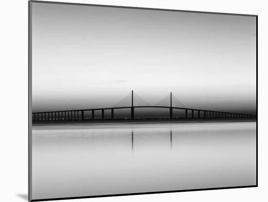 Sunshine Skyway Bridge over Tampa Bay from Fort De Soto Park, Florida, USA-Adam Jones-Mounted Photographic Print