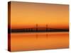 Sunshine Skyway Bridge over Tampa Bay from Fort De Soto Park, Florida, USA-Adam Jones-Stretched Canvas