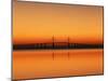 Sunshine Skyway Bridge over Tampa Bay from Fort De Soto Park, Florida, USA-Adam Jones-Mounted Premium Photographic Print