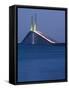 Sunshine Skyway Bridge, Tampa Bay, Saint Petersburg, Florida-John Coletti-Framed Stretched Canvas