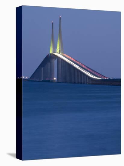 Sunshine Skyway Bridge, Tampa Bay, Saint Petersburg, Florida-John Coletti-Stretched Canvas
