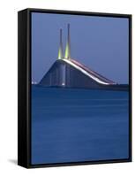 Sunshine Skyway Bridge, Tampa Bay, Saint Petersburg, Florida-John Coletti-Framed Stretched Canvas