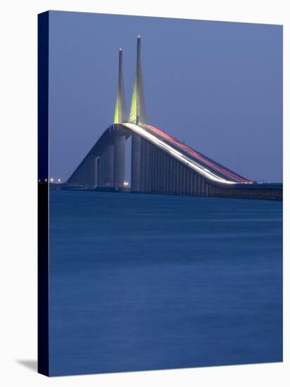 Sunshine Skyway Bridge, Tampa Bay, Saint Petersburg, Florida-John Coletti-Stretched Canvas