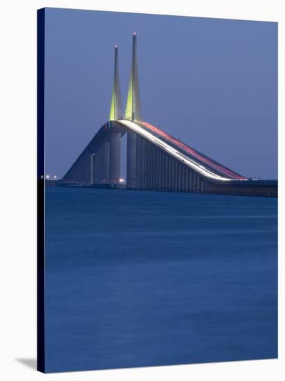 Sunshine Skyway Bridge, Tampa Bay, Saint Petersburg, Florida-John Coletti-Stretched Canvas