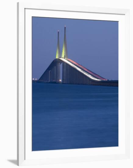 Sunshine Skyway Bridge, Tampa Bay, Saint Petersburg, Florida-John Coletti-Framed Photographic Print