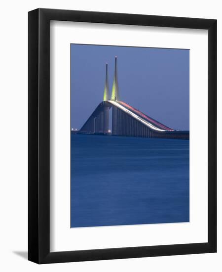 Sunshine Skyway Bridge, Tampa Bay, Saint Petersburg, Florida-John Coletti-Framed Premium Photographic Print