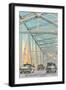 Sunshine Skyway, Tampa Bay, Florida-null-Framed Art Print