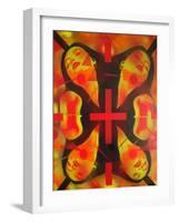 Sunshine Spin-Abstract Graffiti-Framed Giclee Print