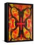 Sunshine Spin-Abstract Graffiti-Framed Stretched Canvas