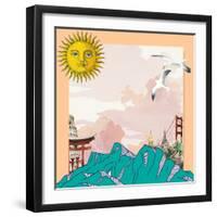 Sunshine State Of Mind-The Font Diva-Framed Giclee Print