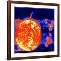 Sunspots and Solar Prominences, 1973-null-Framed Giclee Print