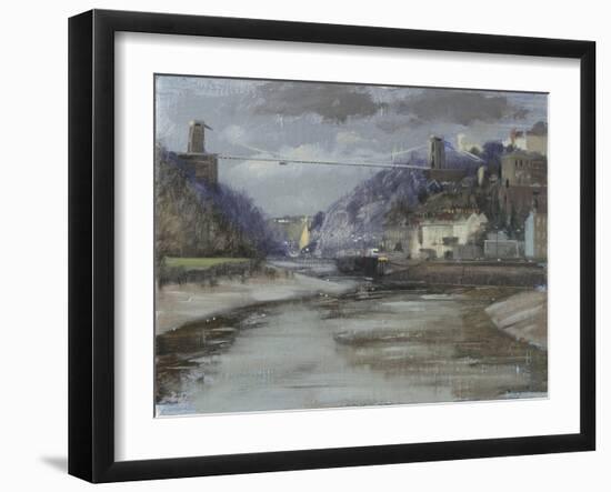 Sunstreak in Gorge March-Tom Hughes-Framed Giclee Print