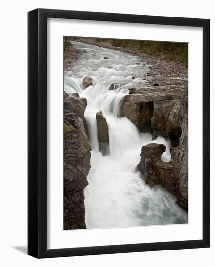 Sunwapta Falls, Jasper National Park, UNESCO World Heritage Site, Rocky Mountains, Alberta, Canada-null-Framed Photographic Print