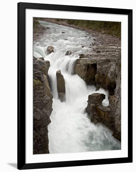Sunwapta Falls, Jasper National Park, UNESCO World Heritage Site, Rocky Mountains, Alberta, Canada-null-Framed Photographic Print
