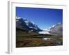 Sunwapta Lake and Athabasca Glacier, Jasper National Park in the Rocky Mountains, Alberta, Canada-Hans Peter Merten-Framed Photographic Print