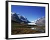 Sunwapta Lake and Athabasca Glacier, Jasper National Park in the Rocky Mountains, Alberta, Canada-Hans Peter Merten-Framed Photographic Print