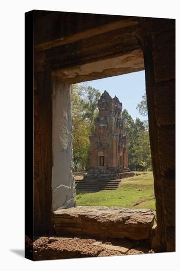 Suor Prat Towers, Angkor Thom, Angkor World Heritage Site, Siem Reap, Cambodia-David Wall-Stretched Canvas