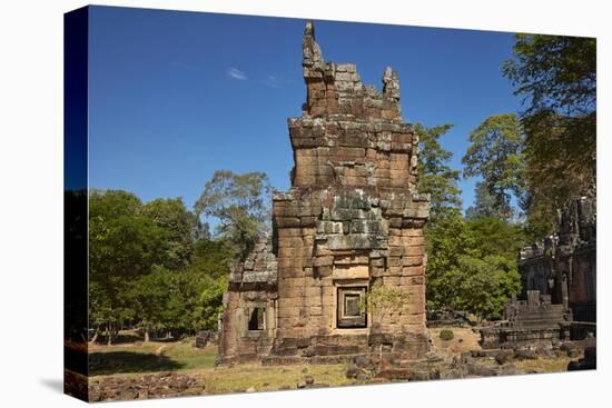 Suor Prat Towers, Angkor Thom, Angkor World Heritage Site, Siem Reap, Cambodia-David Wall-Stretched Canvas