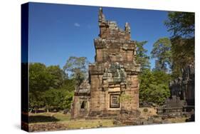 Suor Prat Towers, Angkor Thom, Angkor World Heritage Site, Siem Reap, Cambodia-David Wall-Stretched Canvas