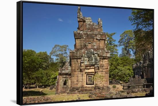 Suor Prat Towers, Angkor Thom, Angkor World Heritage Site, Siem Reap, Cambodia-David Wall-Framed Stretched Canvas