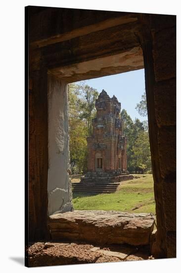 Suor Prat Towers, Angkor Thom, Angkor World Heritage Site, Siem Reap, Cambodia-David Wall-Stretched Canvas