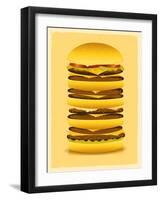 Super Big Burger-Benchart-Framed Art Print