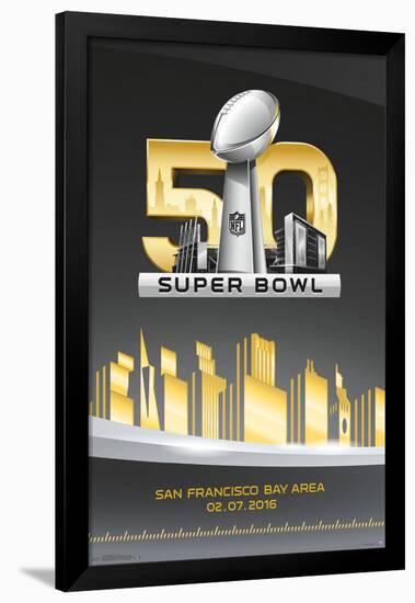 Super Bowl 50- Logo-null-Framed Poster