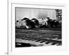 Super Chief and El Capitan Locomotives from the Santa Fe Railroad Sitting in a Rail Yard-William Vandivert-Framed Photographic Print