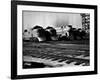 Super Chief and El Capitan Locomotives from the Santa Fe Railroad Sitting in a Rail Yard-William Vandivert-Framed Photographic Print