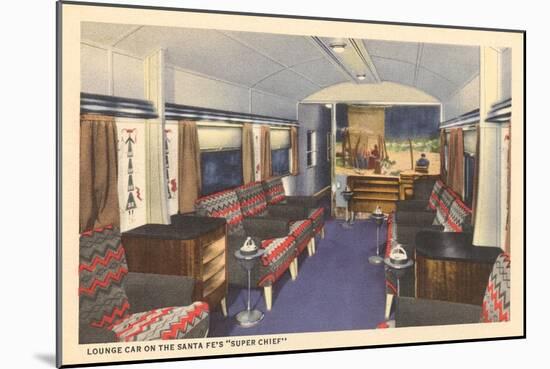 Super Chief Lounge Car-null-Mounted Art Print