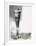 Super Cities in the Sky, Futuristic Skyscraper-null-Framed Giclee Print