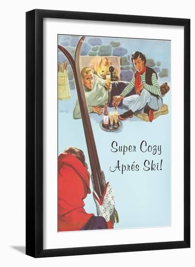 Super Cozy Apres Ski Scene-null-Framed Art Print