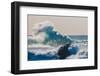 Super Curl-Wave breaking off the Na Pali coast of Kauai, Hawaii-Mark A Johnson-Framed Photographic Print