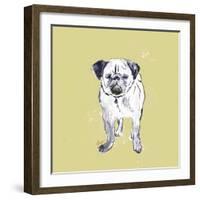 Super Cute Pug-Niya Christine-Framed Art Print