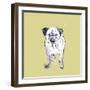 Super Cute Pug-Niya Christine-Framed Art Print