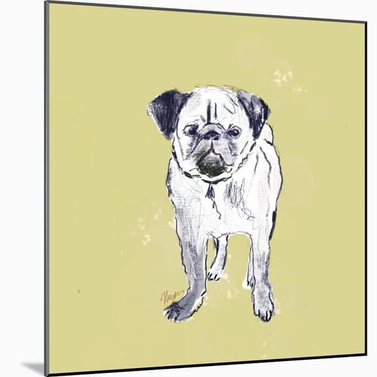 Super Cute Pug-Niya Christine-Mounted Art Print