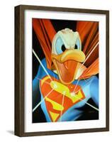 Super Duck-Michael Loeb-Framed Art Print