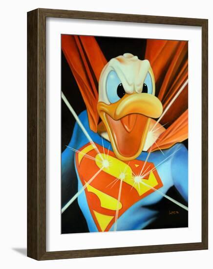 Super Duck-Michael Loeb-Framed Art Print