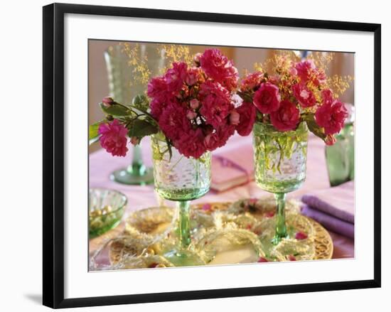 Super Excelsa Rose, Small-Flowered Climbing Rose with Grasses-Friedrich Strauss-Framed Photographic Print