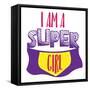 Super Girl-Jace Grey-Framed Stretched Canvas