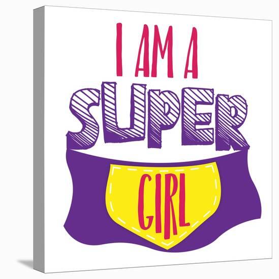 Super Girl-Jace Grey-Stretched Canvas