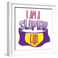 Super Girl-Jace Grey-Framed Art Print