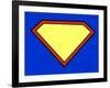 Super Hero Background-PiXXart-Framed Art Print