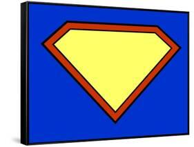 Super Hero Background-PiXXart-Framed Stretched Canvas