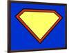 Super Hero Background-PiXXart-Framed Art Print