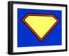 Super Hero Background-PiXXart-Framed Art Print