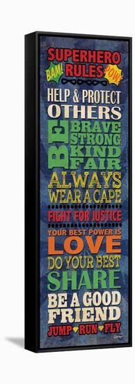 Super Hero Rules Panel-N Harbick-Framed Stretched Canvas